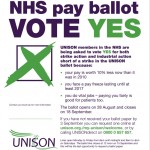 Permalink to UNISON members working in the NHS are being balloted for action.